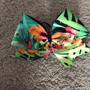 Aloha floral cheer bow